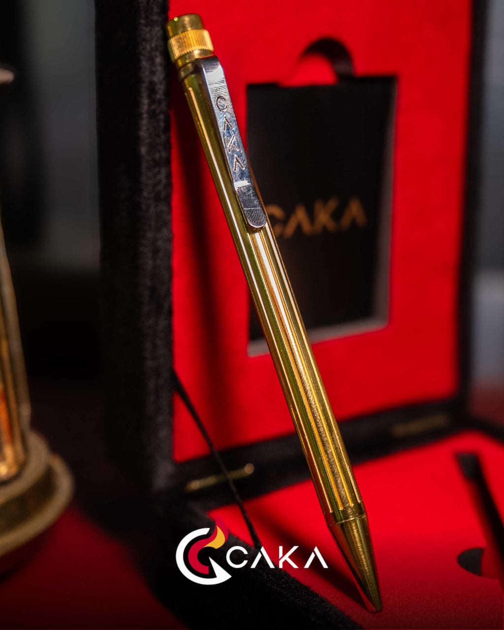 Caka Petra Altın Çizgi - Çakmak ve Kalem Seti