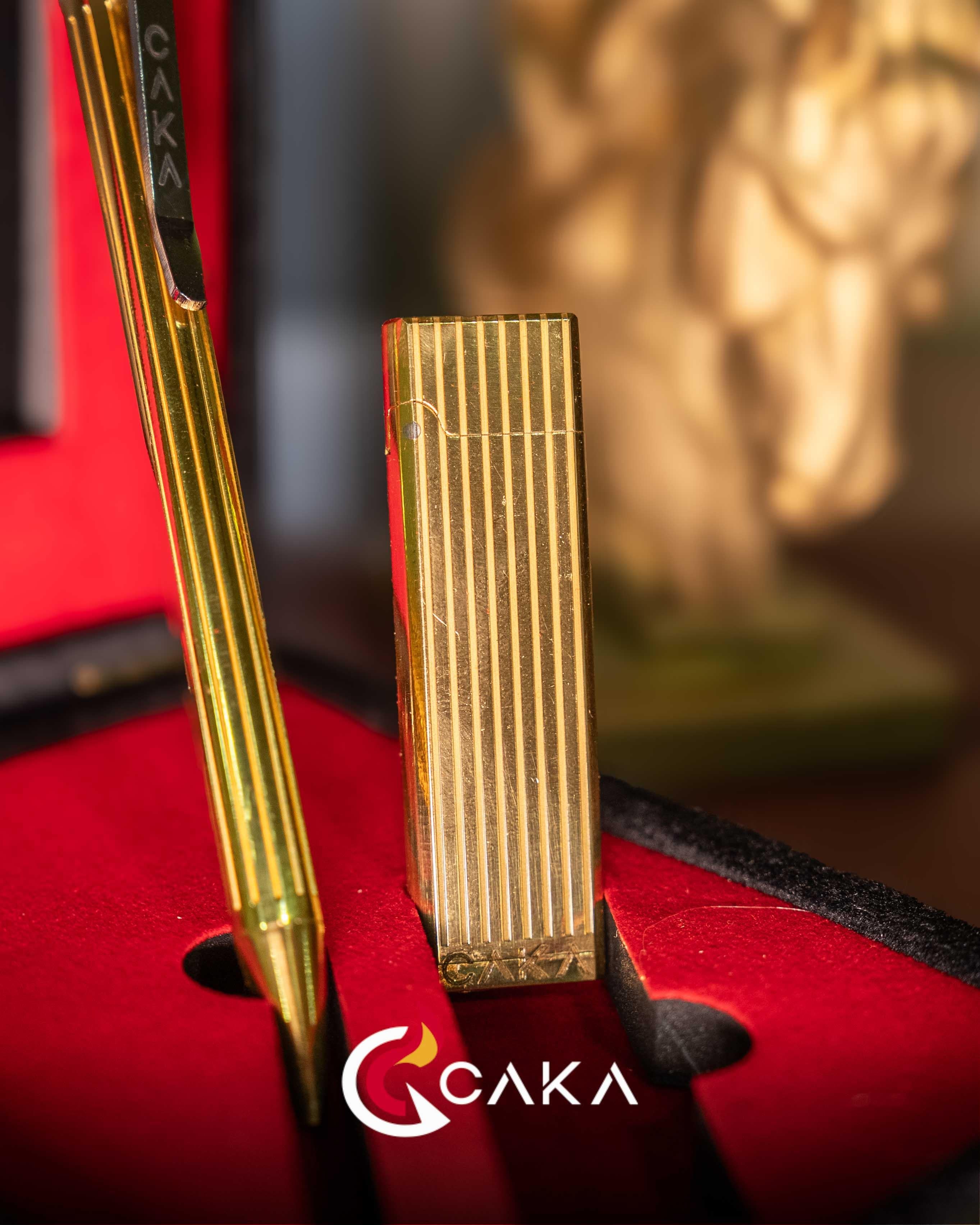 Kalem & Çakmak Serisi – Zen Altın Çizgi Set