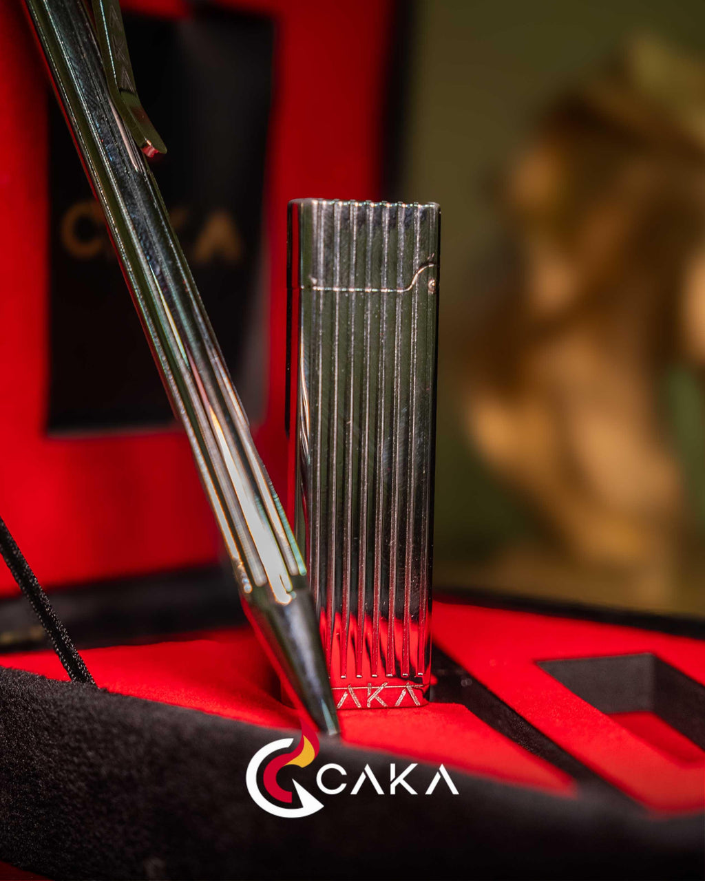 Caka Petra Altın Çizgi - Çakmak ve Kalem Seti-2