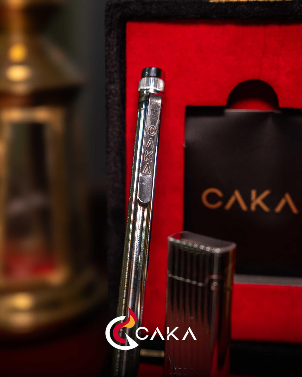 Caka Petra Altın Çizgi - Çakmak ve Kalem Seti-2